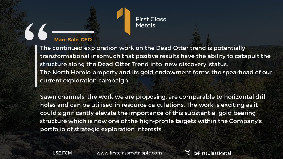 First Class Metals First Class Metals (LON:FCM) Accelerated Exploration at North Hemlo ...