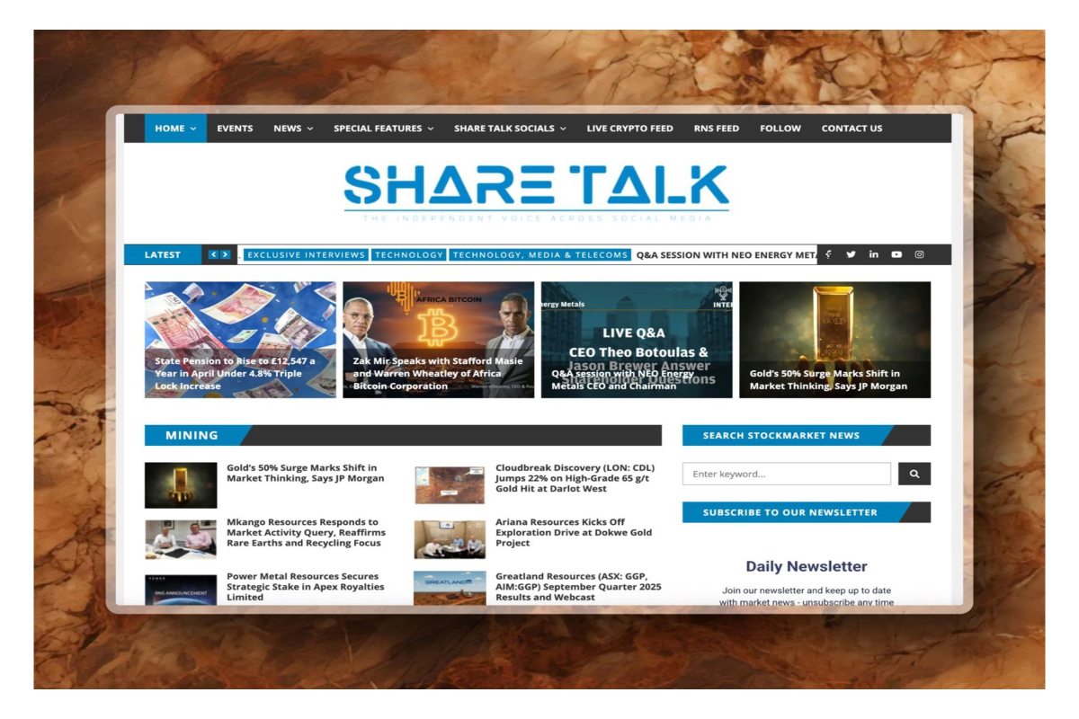 Share Talk Weekly Stock Market News Review, Sunday 26th October 2025 -  Share Talk