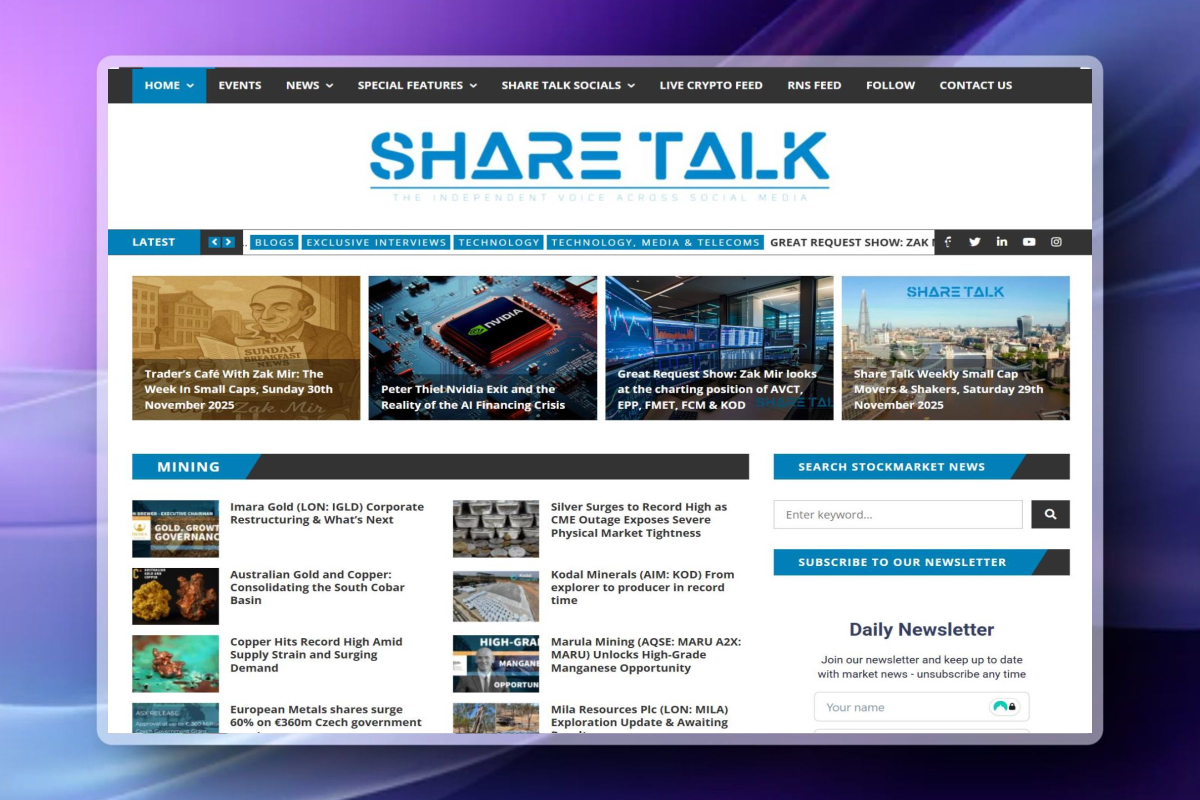 Share Talk Weekly Stock Market News Review, Sunday 30th November 2025 -  Share Talk